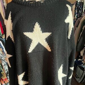 White Birch comfy, stylish sweater with stars